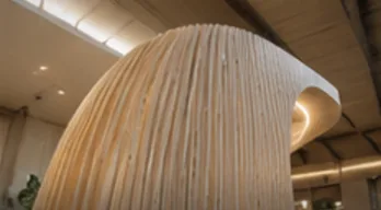 Pièce spéciale en bois courbé